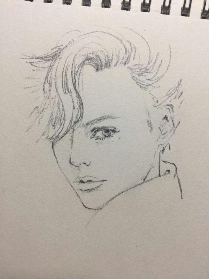 简约人像
